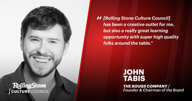 Rolling Stone Culture Council member John Tabis