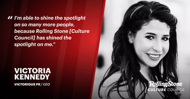 Rolling Stone Culture Council member Victoria Kennedy