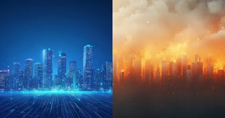 an image portraying a cityscape