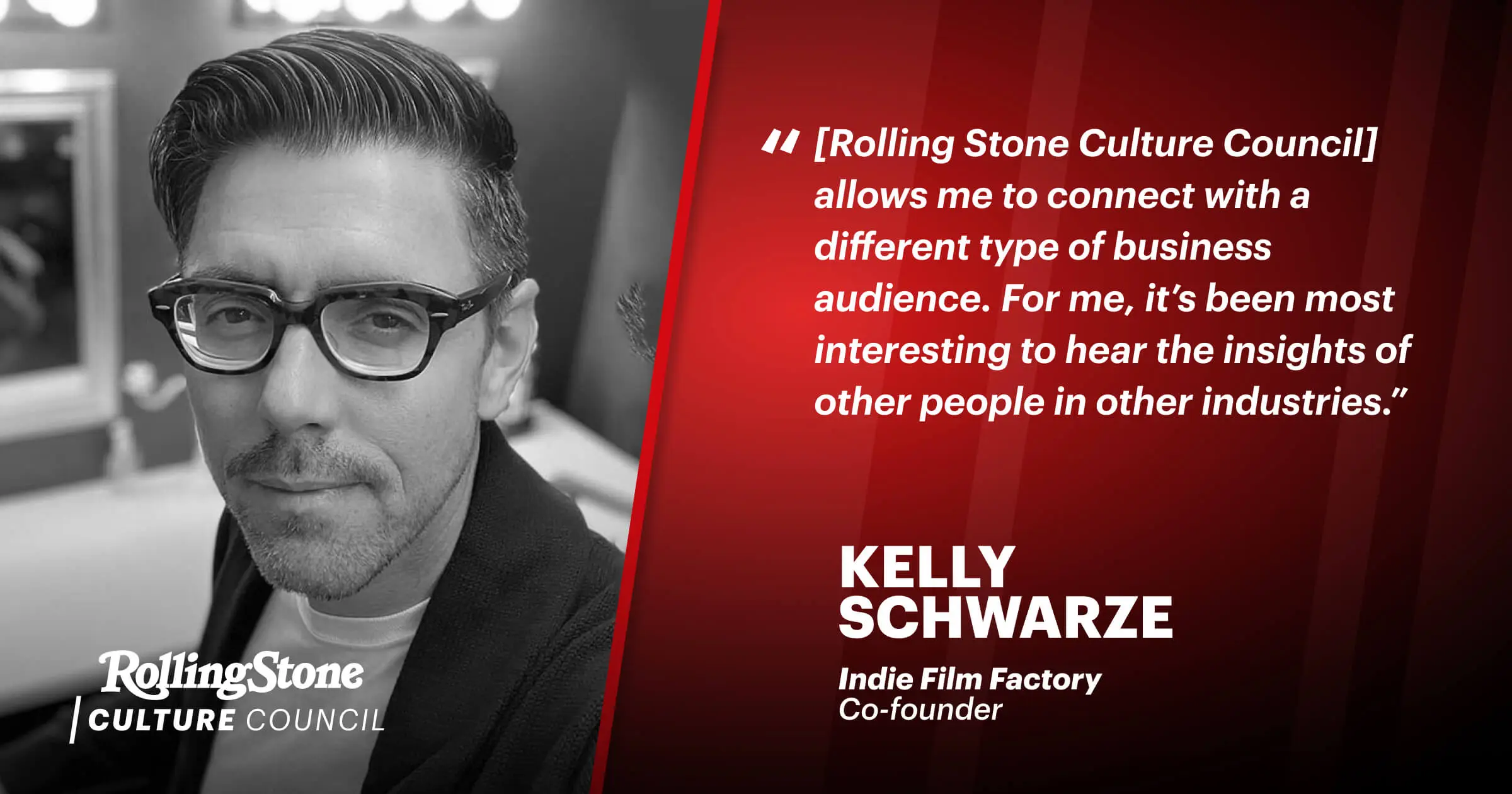 Rolling Stone Culture Council Expands Connections and Perspectives for Kelly Schwarze